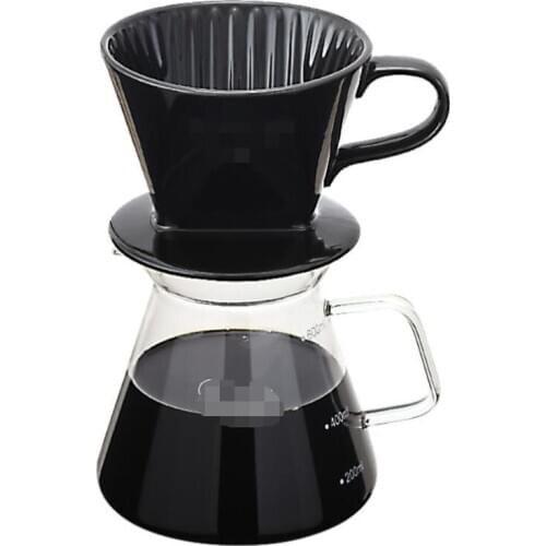 Hot Selling Newest Hand Coffee Filter Cup Three-hole Ceramic Filter Drip Filter Cup Hand Coffee Set Paper Reusable Filters