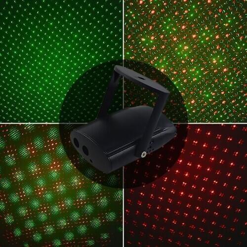 5V Mini Laser Stage Lighting Disco Party Light KTV Club USB Charging Light Touch Button Switch LED Stage Laser Lamp