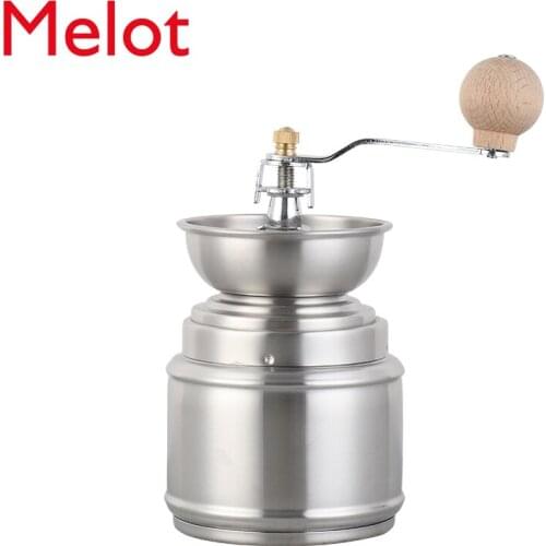 Stainless Steel Coffee Grinder Coffee Bean Grinder Hand Crank Black Pepper Grinder Washable Manual