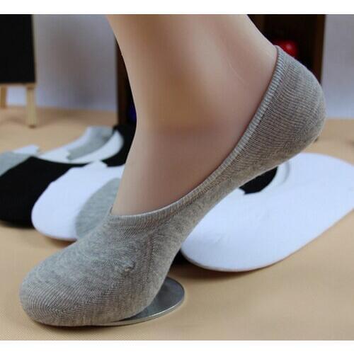Mens Loafer Socks 10Pairs/Lot Fashion Casual Cotton Socks Classic Male Brief Invisible Slippers Shallow Mouth No Show Sock