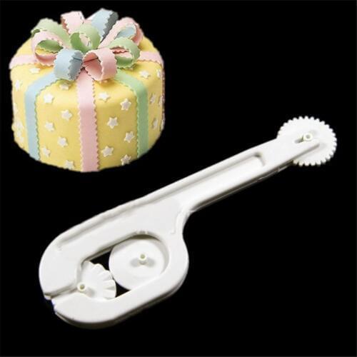 Fondant Dough Roller Pastry Cutters Baking Mold Embosser Knife Lace Press Mould Cake Decorating Tools Cookie Cutter