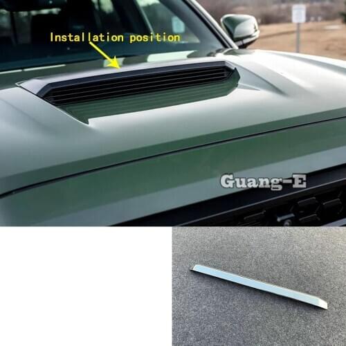 For Toyota Tacoma 2015 2016 2017 2018 2019 2020 Car Body Front Engine Machine Grille Grill Upper Hood Stick Lid Trim Parts
