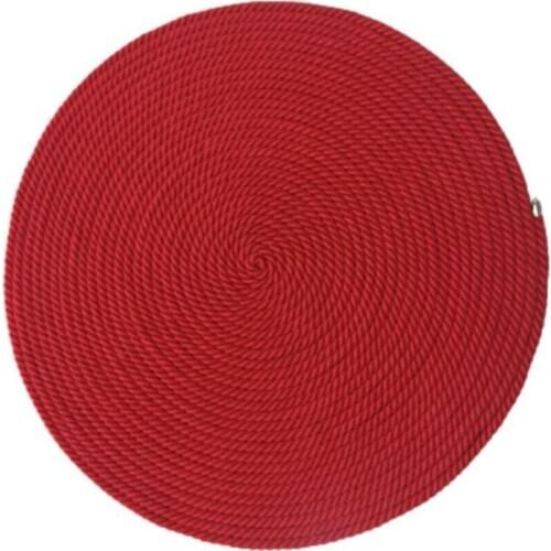 Kırmızı Amerikan Servis Supla 6'lı Set Tabak Atlığı