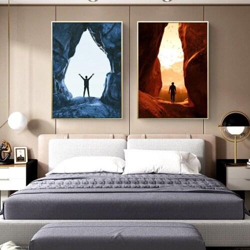 Nordic Natural Scenery Desert Dead Tree Plant Abstract Cave Canvas Painting Wall Picture Poster For Home Living Room Decoration