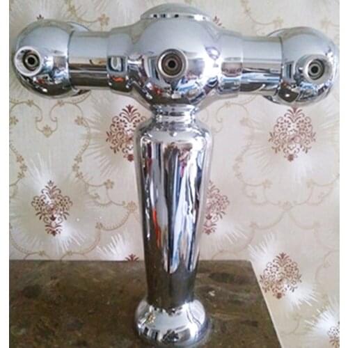 Morden design Chrome Plated beer column, 3 Faucets vase shape beer tower, a suit of bar beer dispenser unit
