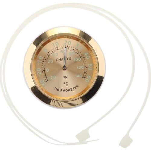 Universal Motorcycle Bike Handlebar Mount Temperature Thermometer Meter Waterproof Plastic Base Glass Lens