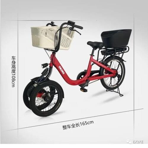 20inch Double Front Wheel Power-Assisted Electric Bike 36V*250W Road Electric Bike