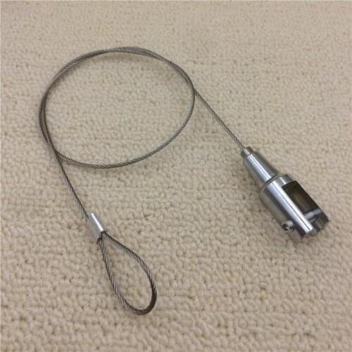 304 Stainless Steel Wire Rope Hanging Clip Glass Notch Straight Hanging Code Painting Accessories Glass Hanging Clip Disc Code