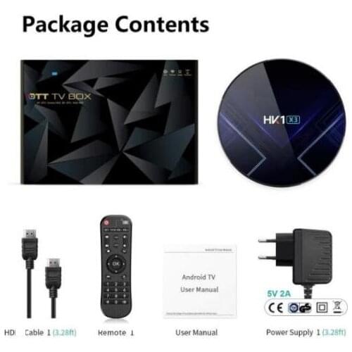 5pcs HK1 X3 Android 9.0 TV BOX 4GB 32GB 64GB 128GB Amlogic S905X3 5G Wifi BT 1000M LAN Youtube HD 8K Smart media player