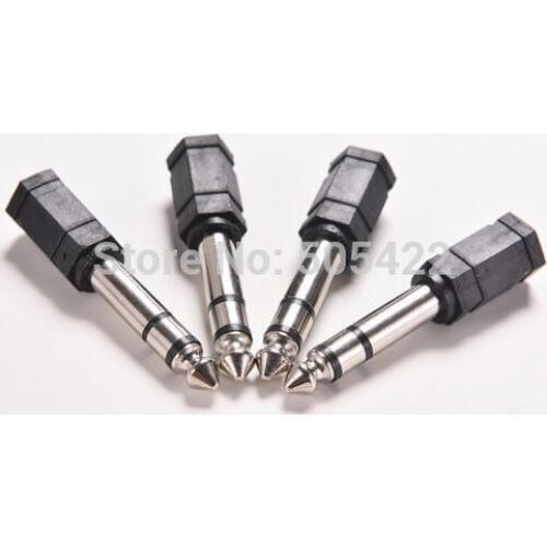 6.5mm 1/4" Male plug to 3.5mm 1/8" Female Jack Stereo Headphone Audio Adapter NEW