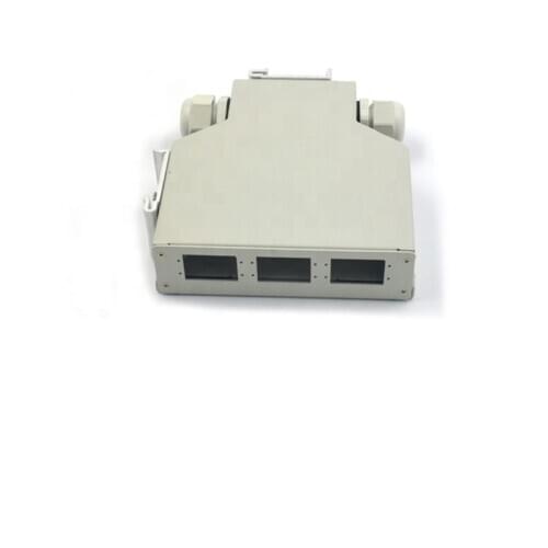 6-port SC Duplex Adapter LC Quadruplex Adapter Fiber Optic Patch Panel Din Rail Box