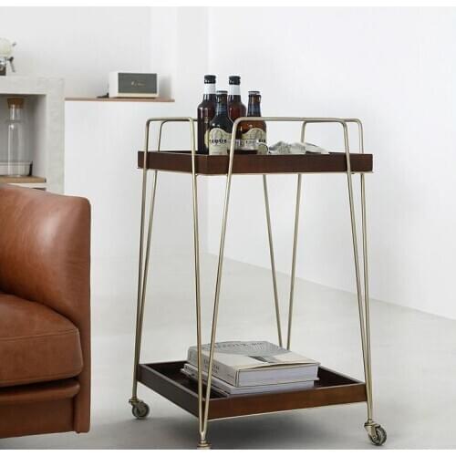 Driving car sofa table storage rack hand-pushing home organizer storage car