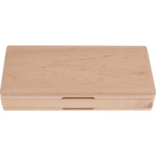Natural Wooden Bassoon Reed Box Case For 22 Reed Protect Against Moisture