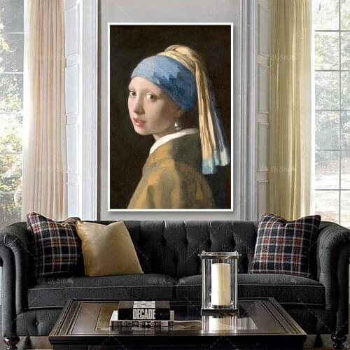 The Girl With A Pearl Earring Canvas Paintings Prints Reproductions Classic Famous Wall Art Art Pictures For Home Decor