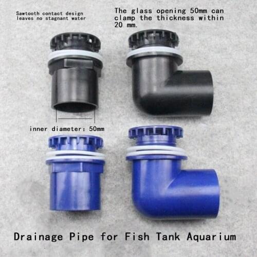 Drainage Pipe for Fish Tank Aquarium Connector Plastic Tube Joint Water Pipe Connector Joint Fish Tank Drain Drainage Supplies