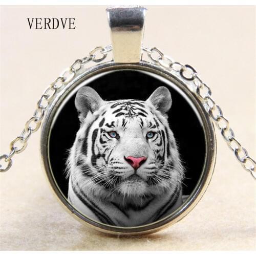 Hot! 3 Color Blanc Tiger Head Collar Antique Color Chain Crystal Cloakroom Vintage Jewelry Gifts for Ladies Men