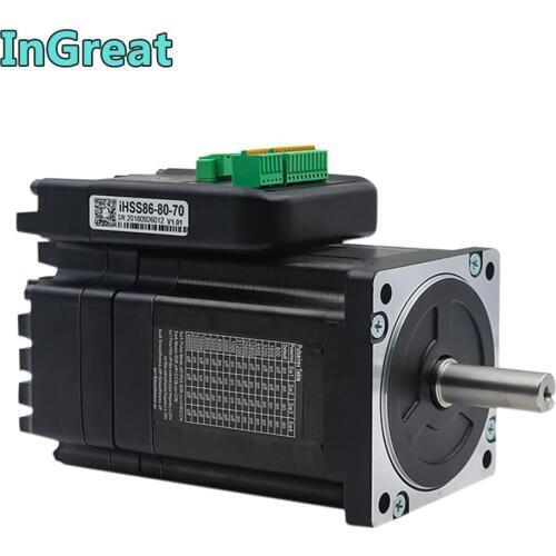 Integrated JMC NEMA34 7.5Nm 86MM Hybrid closed loop Motor Driver 2000rpm 60V DC DSP drive Encoder Integration easy Servo IHSS86