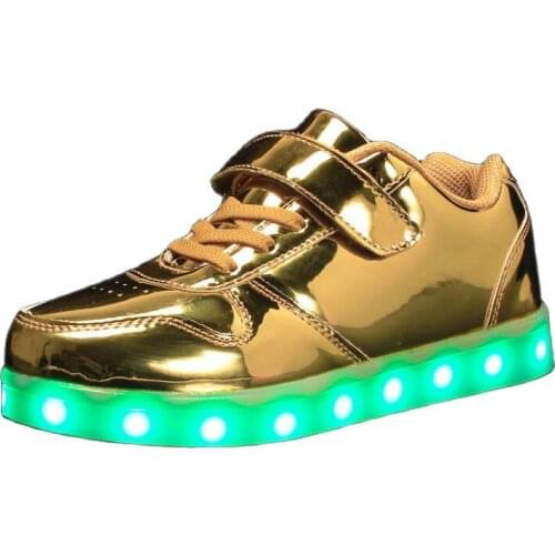Kids LED Lights Sneakers Boys Girls Show Shoes Soft Sports Running Chunky Casual Sneakers Fashion Comfortable Big Size Children