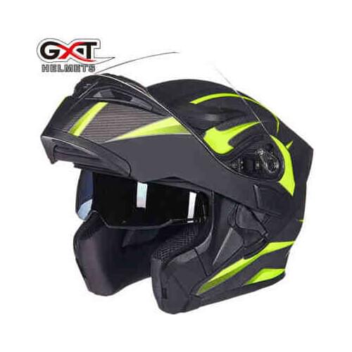 GXT New Motorcycle Helmet Flip up Motocross Helmet Capacete da Motocicleta Cascos Moto Casque Doublel lens Racing Riding Helmets