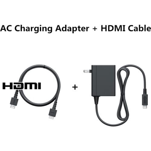NS Switch Original AC Adapter EU US Plug Power Supply USB Type C AC Charging Cable + HDMI-Compatible Cable for NS Switch Lite