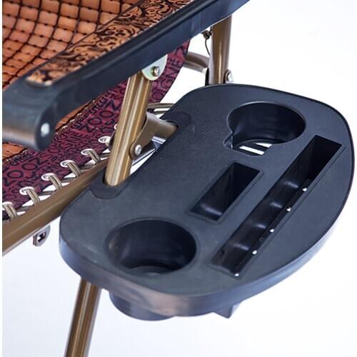 Beach Folding Leisure Lounger Bottle Cup Holder Stand Fishing Chair Drinks Tray For Fishing Portable Camping Recliner Tray#g30