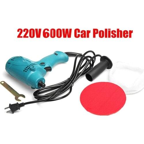 Car Polisher 220V 600W 3500r/min Speed Adjustable Electric Car Boat Polishing Waxing Sander Multi-functional Head Buffer Cleaner
