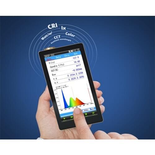 Portable Spectrometer OHSP350C CCT CRI Lux Spectrum LED Test
