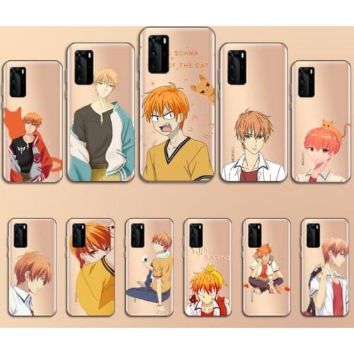 Fruits Basket Kyo Sohma anime Phone Case Transparent for Huawei P 40 20 30 10 mate pro lite plus cover funda shell
