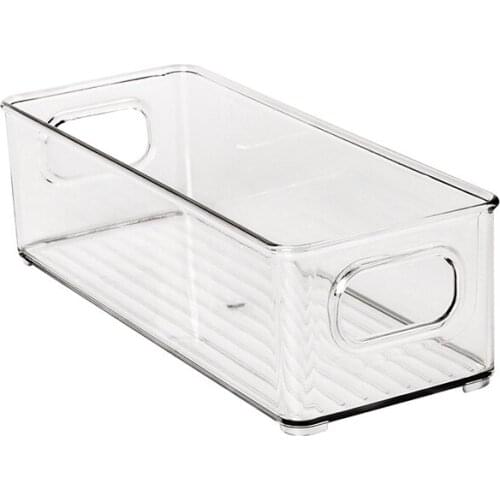 Transparent Refrigerator Organizer Storage Box Fridge Drawer Clear Container for Food Drinks Egg Cosmetic Sundries Storage