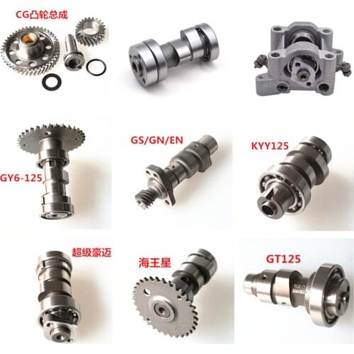Motorcycle Camshaft for GN250 DY100 GS125 CG200 CBF CB125 for YBR125 CB250 XV250 Cam Electric Tricycle Drivetrain Gaskets Seals