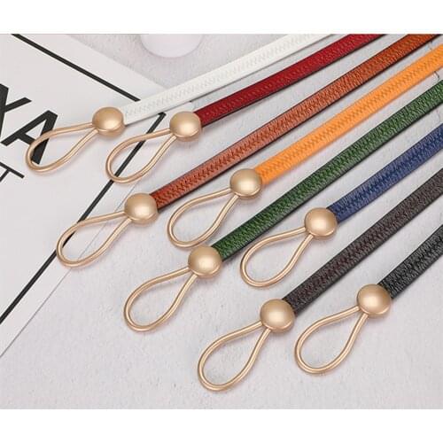 New Fashion Brand High quality Women Genuine Leather belts Golden Buckle no Pin Dress Jeans Waistband Belt Free Size Width 1cm