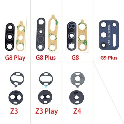 10Pcs/Lot Camera Glass Lens Back Rear Camera Glass Lens with Glue For Motorola Moto One Hyper Vision G8 Plus Z4 Z3 Play G9 Plus