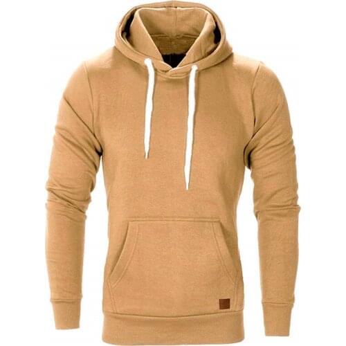 Mens hoodies autumn harajuku hoodie casual men sweatshirts Solid color pullover mens fashion jogging streetwear hoodies men