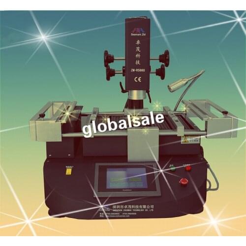 FREE SHIPPING ZM-R5860 Hot sale bga vga repair machine for laptop motherboard 3 independent heating Infrared BGA Rework Station