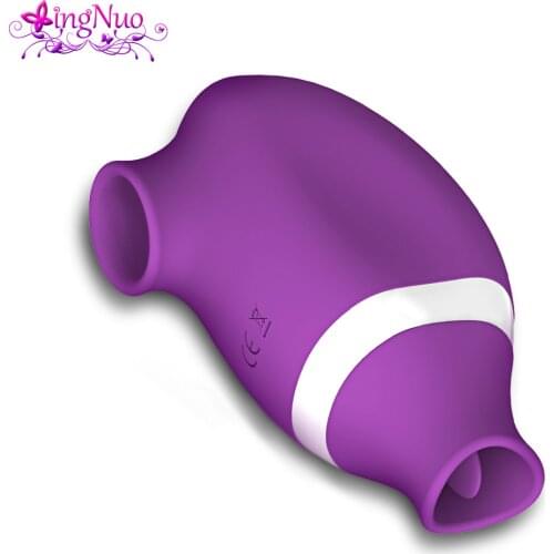 Powerful Sucking Vibrator for Women Clit Nipple Sucker Clitoris Stimulator Oral Pussy Tongue Licking Sex Toys for Adult Couples