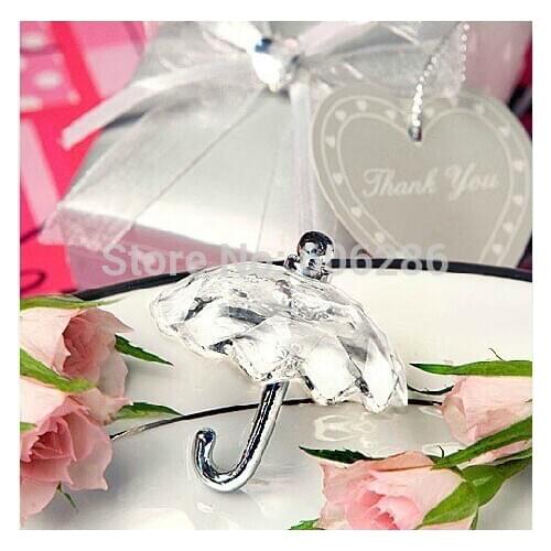 Christening return Gifts Choice Crystal Collection Umbrella Favors+100pcs/lot+Good For Baby Shower and Wedding Favors
