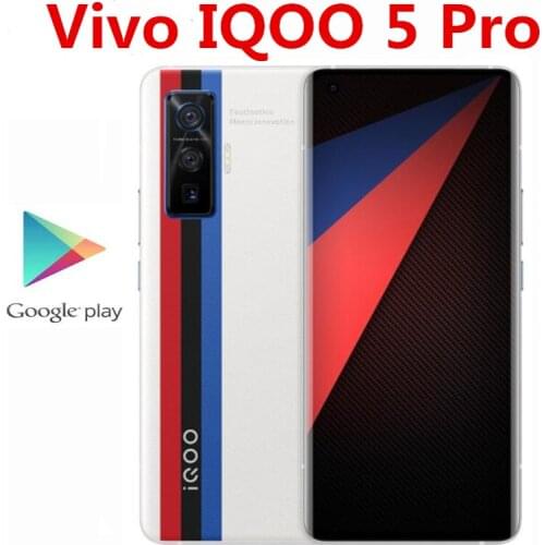 Original Vivo IQOO 5 Pro 5G Mobile Phone 50.0MP+13.0MP+8.0MP+16.0MP 60X ZOOM 120W Super Charger Snapdragon 865 6.56" 120HZ OTA
