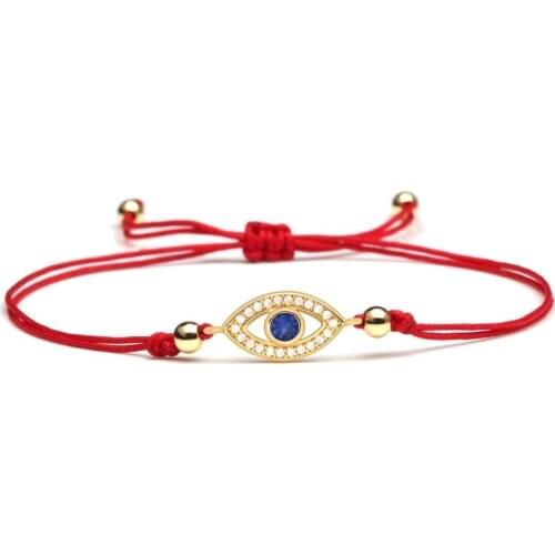 Blue Cubic Zirconia Evil Eye Luck Charm Bracelet Women Girl 2020 New Fashion CZ Prismatic Copper Greek Eye Chic Jewelry Present