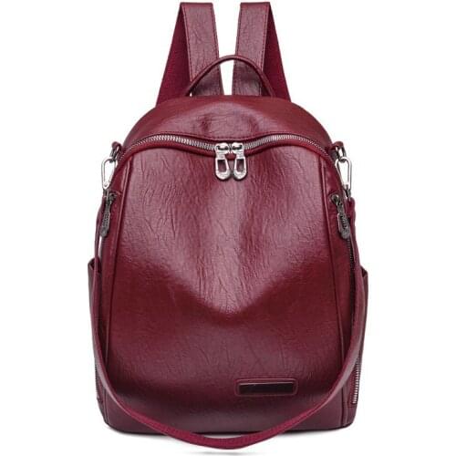 Womens backpack soft leather girl school bag luxury brand travel backpack large capacity shoulder bag 2021 New summer beige