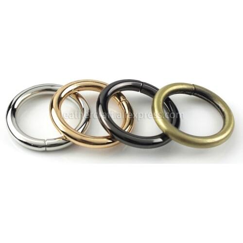 1 X More Size Open-end O Ring Belt Buckle Leather Craft Garment Bag Strap Hardware Accessories More Sizes 4.8mm Thickness