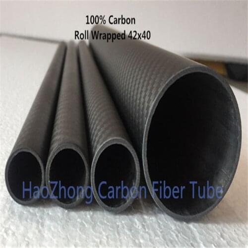 1 pcs 42MM OD X 40MM ID Carbon fiber tube/tubing/tail tube/wing tube Quadcopter arm Hexrcopter 42*40*1000MM