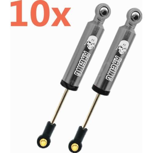 10Pcs RC Car Aluminum Oil Suspension Shocks Absorber Internal Spring Dampers 100mm For 1/10 Model Crawler AXIAL SCX10 TRX-4 JEEP