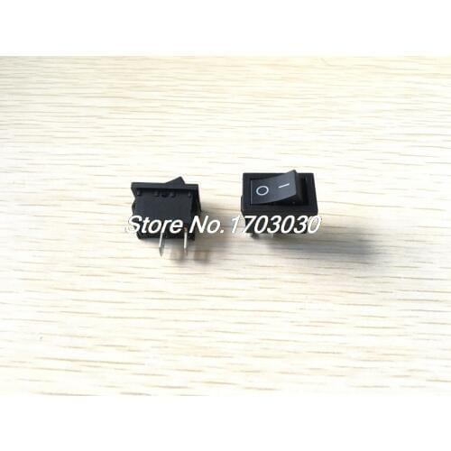 10 Pcs x Panel Mount ON-OFF SPST 2 Pin Boat Rocker Switch 6A/250V 10A/125V AC