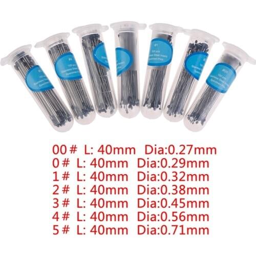 100Pc Insect Pin Specimen Needle Stainless Steel With Tube For School Lab Entomology Body Dissection Insect Needle