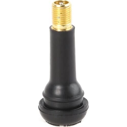 100pcs TR-414 Snap In Rubber Valve Stems TR414 Tubeless Tire Tyre Valves with Caps for Car Motorcycle Personal Car Accessories