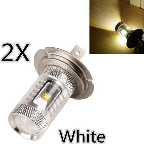 2Pcs H7 LED Bulbs Driving Light 5 led Daytime Running Light Fog Lamp 12V parking car light bulbs DRL White