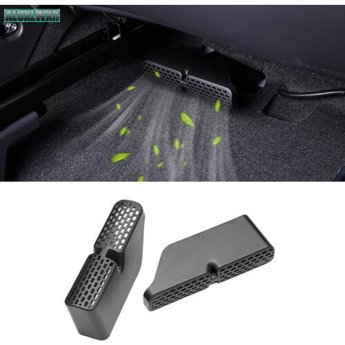 2PCS Seat AC Heat Floor Air Conditioner Duct Vent Outlet Grille Cover 2014-2019 Car Accessories Trim Fit for Changan Cs75 Abs