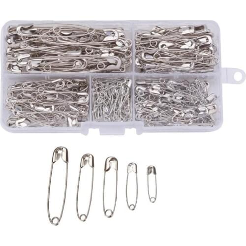 220 pcs Silver DIY Sewing Tools Accessory Metal Needles Brooch Clothing Tag Metal Needles Large Safety Pin Apparel Accessories