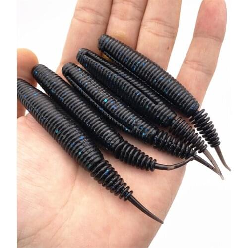 5PCS/Bag True Pike Soft Swimbait Saltwater Bass Fishing Lure100mm Artificial Bait Wobbler Jig Minnow Crankbait Fishing tackle