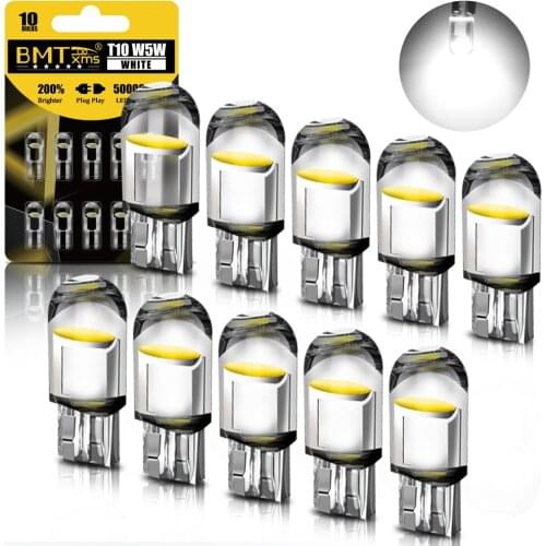 BMTxms T10 W5W 12V For Car Interior Lights Footwell Parking Lamp Reading Clearence Trunk Auto Daytime Driving Light